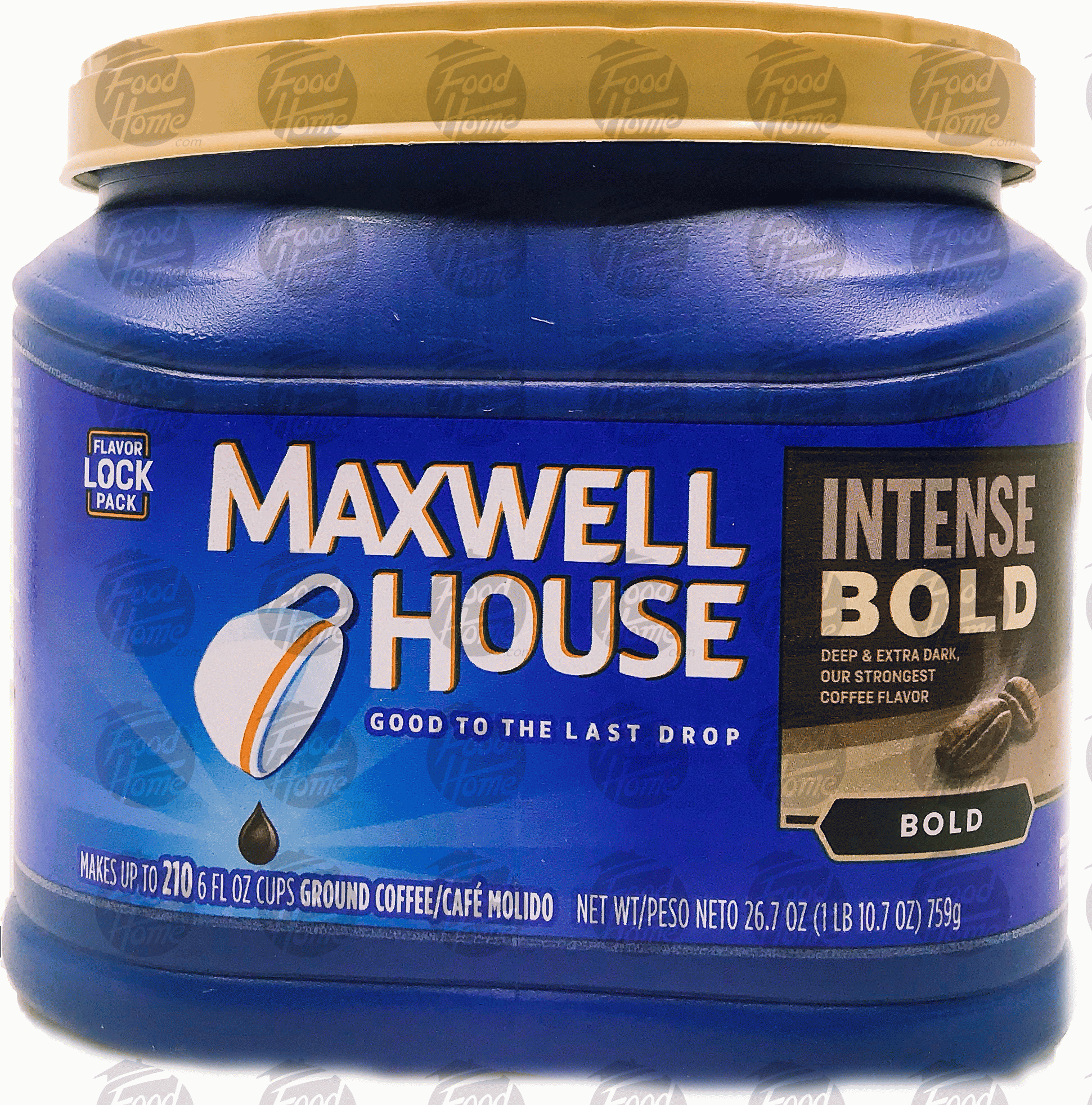 Maxwell House  intense bold roast ground coffee, plastic tub Full-Size Picture